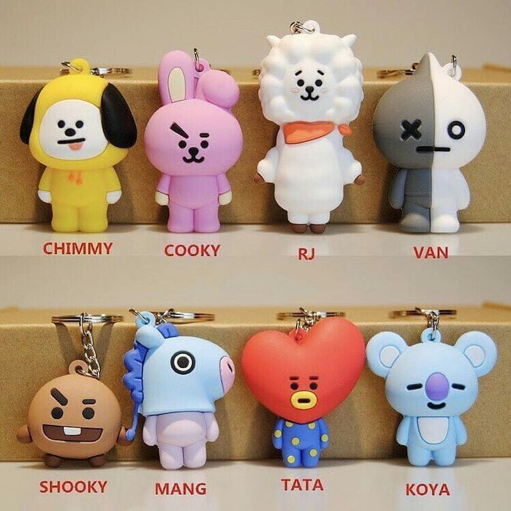 Pack de 8 Llaveros BTS