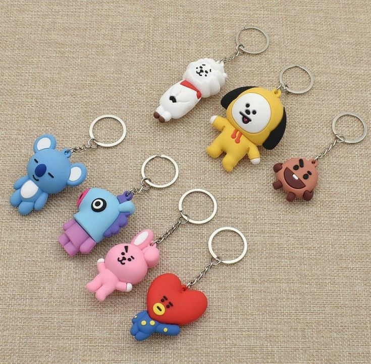Pack de 8 Llaveros BTS